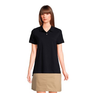 Lands' End School Uniform Young Women's Short Sleeve Mesh Polo Shirt - 1 of 4