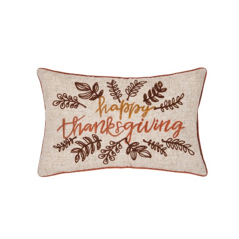 C&f Home Give Thanks Pumpkin Petite 8 X 8 Printed Pillow : Target