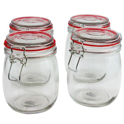 General Store Cottage Chic 4 Piece 22 oz. Preserving/Storage Jar Set