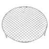 Unique Bargains Stainless Steel Barbecue Grill Net Round Cooling Rack Silver - 3 of 4