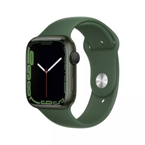 Apple Watch Series 7 Gps 45mm Green Aluminum Case With Clover