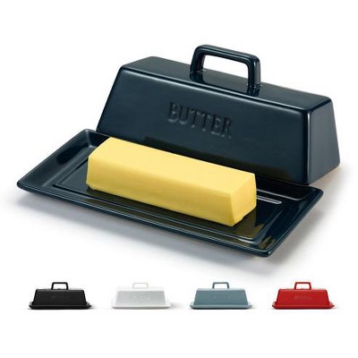 Kook Ceramic Butter Dish with Lid, Kitchen Countertop Butter Keeper