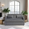 TiramisuBest 71" 3-Seater Corduroy Sofa, Deep Seat Loveseat Couch, Comfy Upholstered Sofa for Living, Bedroom,Apartment (White) - 2 of 4