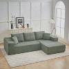 NicBex Modern Corduroy Sectional Sofa,Modular L Shaped Sectional Couch with Chaise and 5 Pillows for Living Room,Apartment,Office - 2 of 4