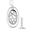 EVERLY JEWELRY | Silvertone Abstract Geometric Design Earrings - 2 of 2