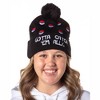 Pokemon Gotta Catch Em All Pokeball Embroidered Cuffed Knit Pom-Pom Beanie OSFM - 2 of 4