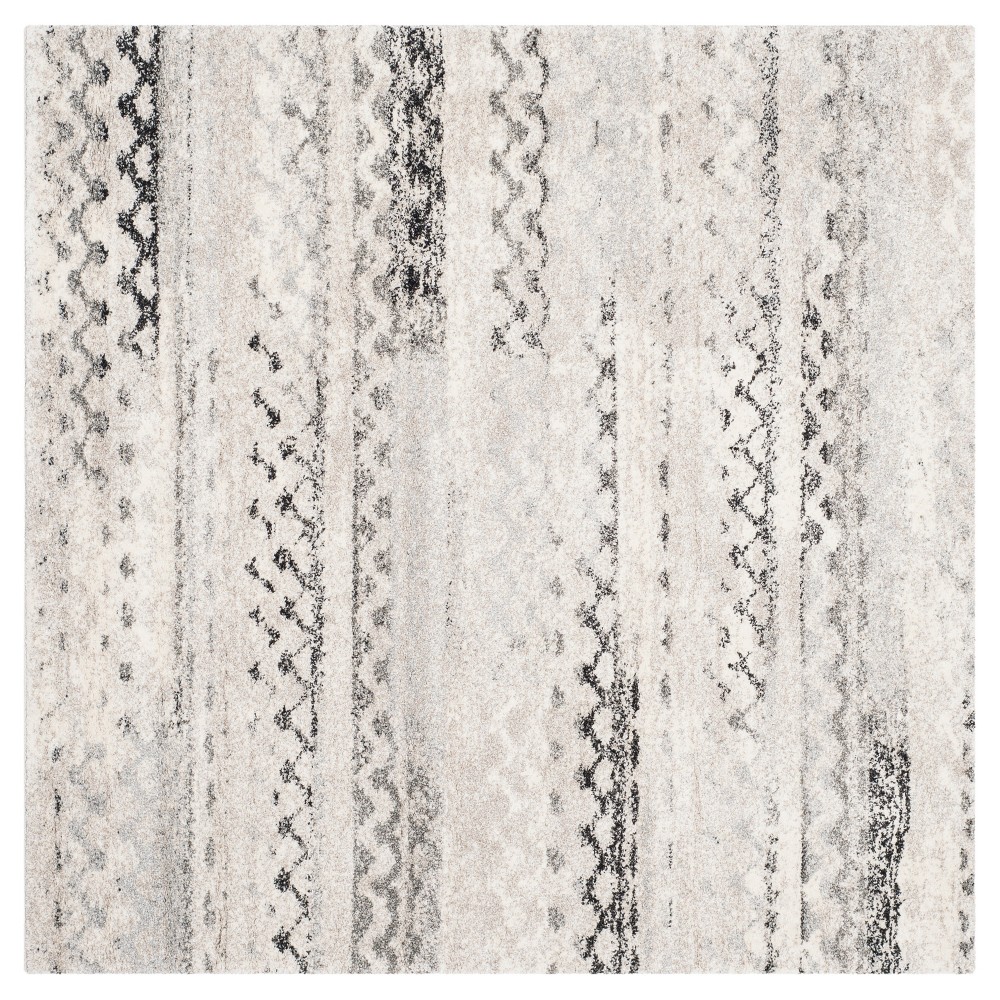 Marea Area Rug - Cream / Gray ( 6' X 6' Square ) - Safavieh