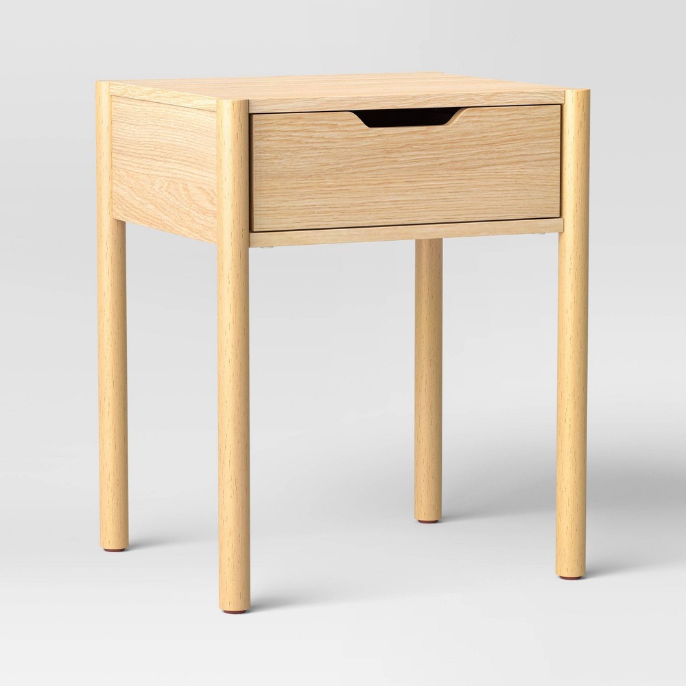 Scandi Nightstand Natural - Room Essentials™