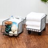 The Lakeside Collection Set of 2 Stackable Storage with Wheels - 3 of 4