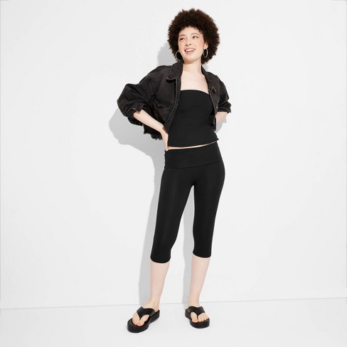 Black capri pants target on sale