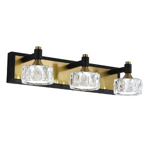 DAKAFUL Crystal Bathroom Vanity Light , Bathroom Light Fixture Over Mirror,Modern Vanity Wall Light for Bedroom - 1 of 4