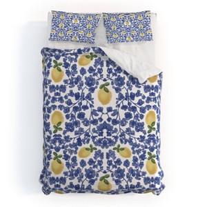 Deny Designs 3pc Full/Queen Britt Mills Design Coastal Chinoiserie Duvet and Sham Set - 1 of 4