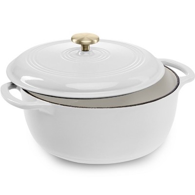 Best Choice Products 7.5 Quart Enamel Cast-Iron Dutch Oven, Heavy-Duty Cookware w/ Dual Handles, Lid