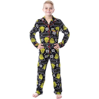 Dr. Seuss The Grinch Who Stole Christmas Kids 2 Piece Pajama Set (14/16 ...