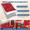 Christmas Area Rug, Xmas Theme Print Washable Carpet with Non Slip Backing, Low Pile Stain Resistant Floor Carpet for Living Room, Bedroom - 4 of 4