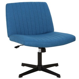 BestMassage Criss Cross Chiar Armless Adjustable Swivel Padded Home Office Desk Chair Wide Seat Computer Task for Home Office - 1 of 4
