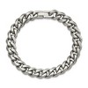 Black Bow Jewelry Men's 10mm Titanium Polished Curb Chain Bracelet, 8 Inch - 3 of 4