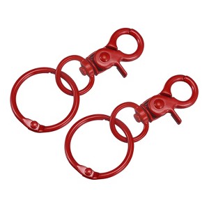 Unique Bargains DIY Craft Key Organization Lobster Claw Lanyard Swivel Clasps 2 Pcs - 1 of 4