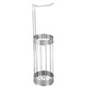 iDESIGN Bruschia Roll Reserve Plus Chrome/Brushed: Metal Freestanding Toilet Paper Stand, 23.75" Height - 2 of 3