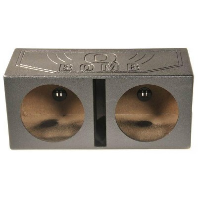 QPower QBOMB15V Dual 15" Vented Port Subwoofer Sub Box w/ Bedliner Spray