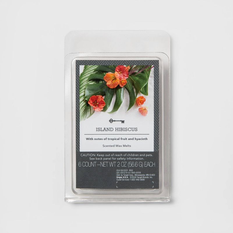 6ct Island Hibiscus Scented Wax Melts - Threshold&#8482;, 1 of 3