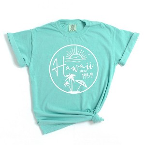 Simply Sage Market Women's Hawaii Since 1959 Short Sleeve Garment Dyed Tee - 1 of 2