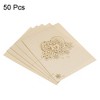 Unique Bargains Hollow Heart Shape Cut Design Favor Decor Table Name Place Cards 50 Pcs - 3 of 4