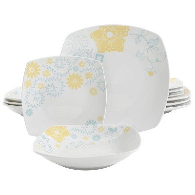 patterned dinner set