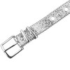INSPIRE CHIC Women's Hollow Eyelet Sequin Decoration Versatile No-Punch Pin Buckle Belt - 2 of 4