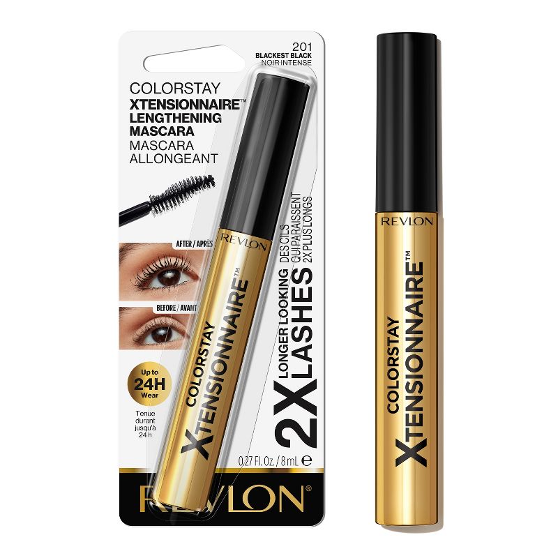 Revlon ColorStay Xtensionnaire Lengthening Mascara, Lash Serum and Mascara In One - 0.27 fl oz, 3 of 15