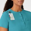 Wink RENEW Women's Mandarin Collar Tuck-In Scrub Top, 5X. - 3 of 4