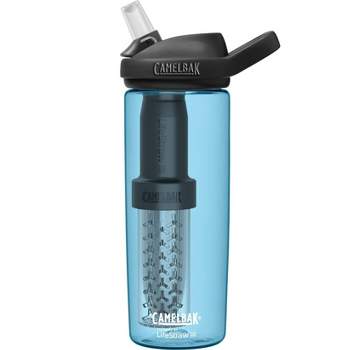 BrüMate ReHydration - 100% Leakproof 25oz Insulated Water Bottle with Straw  - Stainless Steel Water Canteen (Denim)