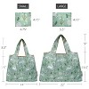 Wrapables Large & Small Foldable Nylon Reusable Shopping Bags (Set of 2), Egg Hunt - 2 of 4