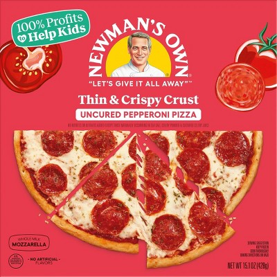Newman's Own All Natural Thin & Crispy Uncured Pepperoni Frozen Pizza - 15.1oz