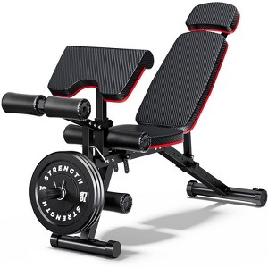 GIKPAL 10 Positions Adjustable Weight Bench Workout Bench for Home Gym,Olympic Weight Bench Press for Full Body Strength Training,Support up to 900lbs - 1 of 4
