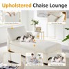 VANOMi 34.65" Boucle Chaise Lounge with Removable Pillow - 4 of 4