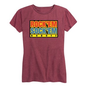 Women's - Rock 'Em Sock 'Em Robots - Rock 'Em Sock 'Em Short Sleeve Graphic T-Shirt - 1 of 4