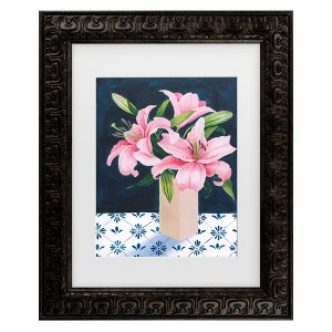 Trademark Fine Art - Grace Popp  Honeys Lilies II Matted Framed Art - 1 of 4