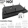 Vipbear 68" Futon Sofa Bed,Convertible Memory Foam Couch Bed,Folding Sofa Bed Sleeper Couch - 2 of 4