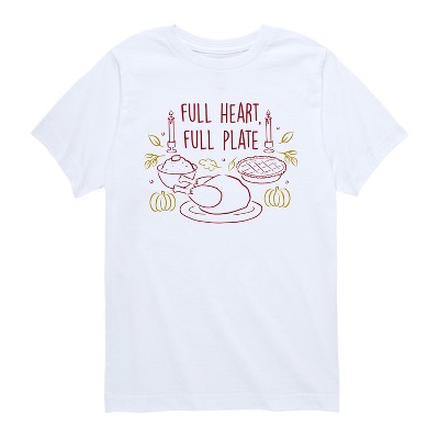 Boys' - Instant Message - Full Heart Full Plate Short Sleeve Graphic T-Shirt