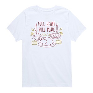 Boys' - Instant Message - Full Heart Full Plate Short Sleeve Graphic T-Shirt - 1 of 4