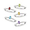 Ross-Simons 0.50 ct. t.w. Multi-Gemstone Jewelry Set: 5 Rings in Sterling Silver - 4 of 4