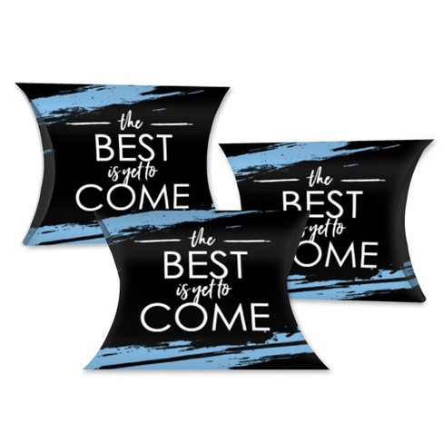 Big Dot of Happiness Light Blue Grad - Best is Yet to Come - Favor Gift Boxes - Light Blue Graduation Party Petite Pillow Boxes - Set of 20 - image 1 of 4