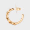 Pearl Hoop Earrings - A New Day™ Gold: Hypoallergenic Nickel-Free Statement Jewelry - 3 of 3