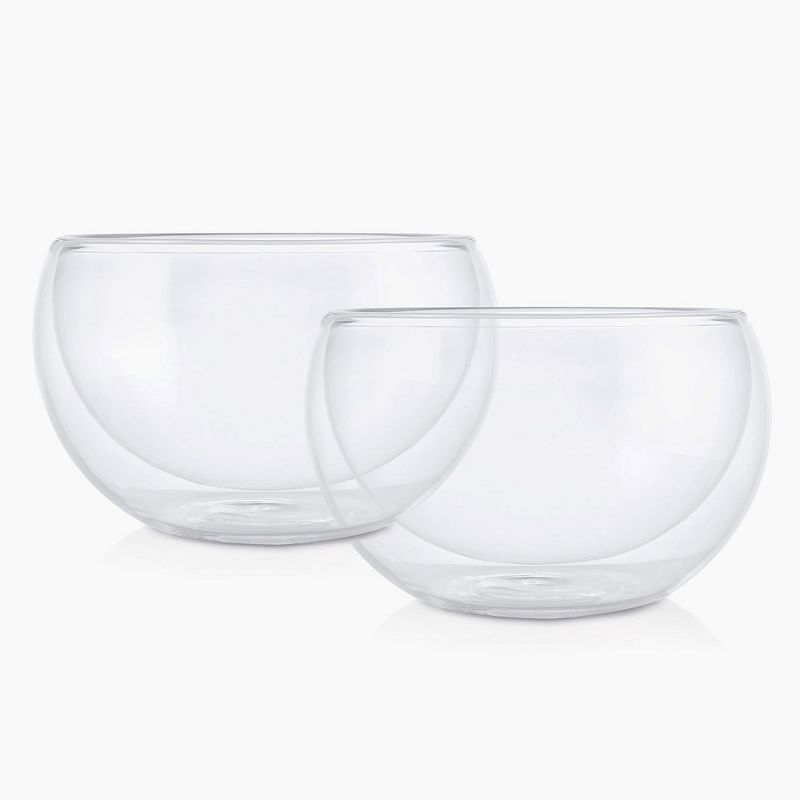 DUKA Set of Two Double Wall 13-Oz Glass Bowls, 2 of 4
