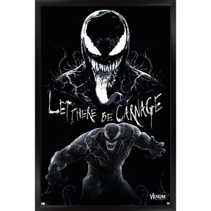 Trends International Marvel Venom: Let There be Carnage - Attack Variant Framed Wall Poster Prints - 1 of 4