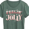 Women's - Instant Message - Christmas Feelin' Jolly Short Sleeve Graphic T-Shirt - 2 of 4