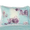 Slickblue Vermicelli Quilted Quilt Set, 8 Floral Design, Full/Queen, Cotton, Machine Washable, 3-Piece - 3 of 4