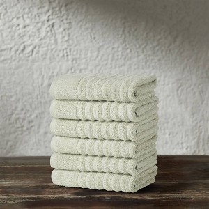 Ribbed Towel Set - Isla Jade - 1 of 4