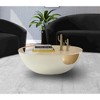Meridian Furniture,Doma Cream / Gold Coffee Table - 2 of 4